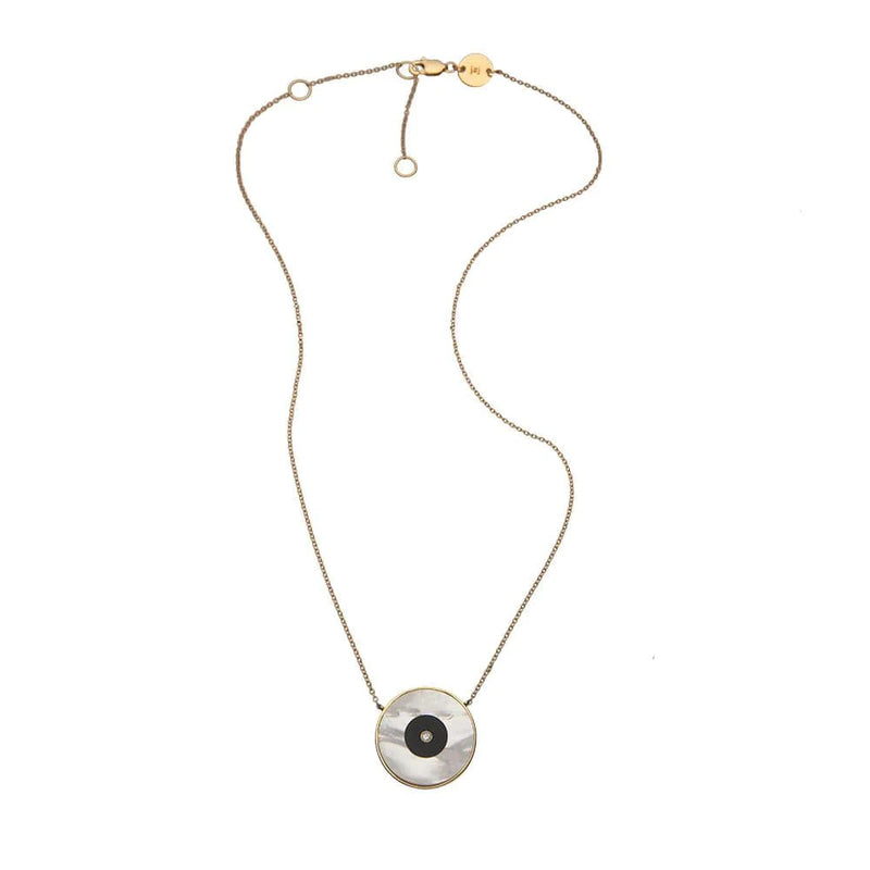 Jennifer Zeuner Danai Necklace in 14k Yellow Gold Plated Silver