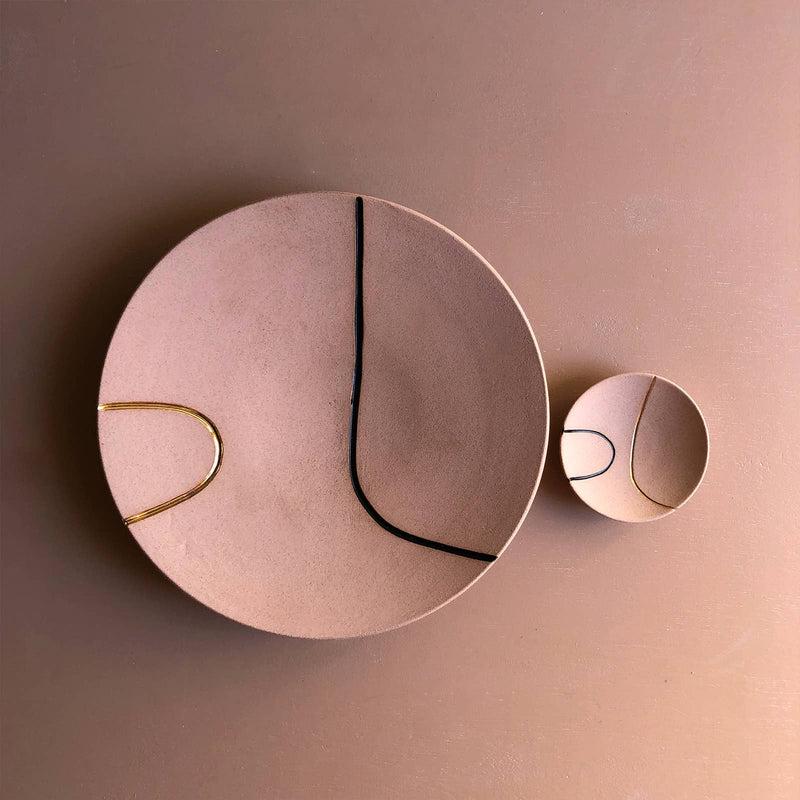 Eliana Bernard Large 12" Ceramic Decorative Platter