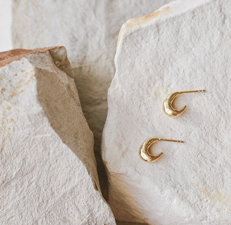 Lithic Gold Earrings