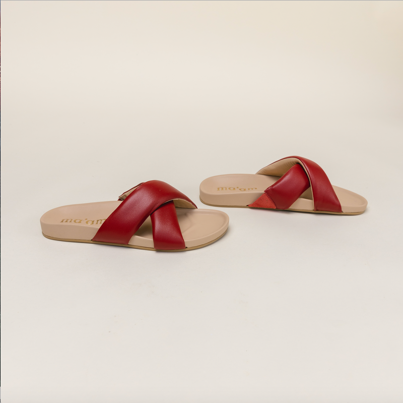 Ma'am Dolly Slide Mule Sandals in Negroni