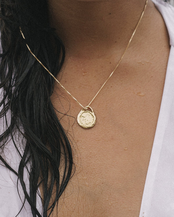 Roma Gold Coin Necklace
