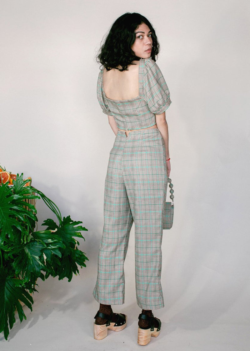 Samantha Pleet Plaid Ballad Pants