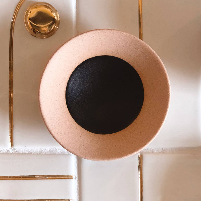 Eliana Bernard Ceramic Dish - Speckled Sand Matte Black